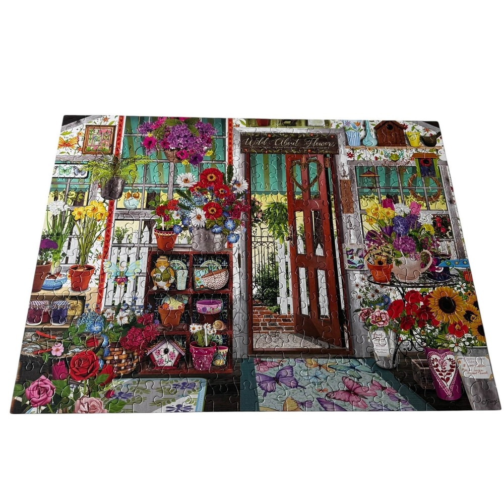 Ceaco Flower Shop Tracy Flickinger 300 Pieces Puzzle Complete - Picture 2 of 8